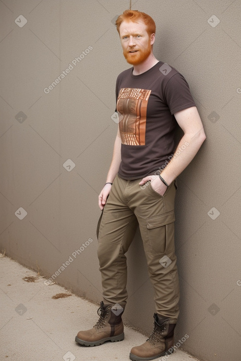 Zambian adult male with  ginger hair