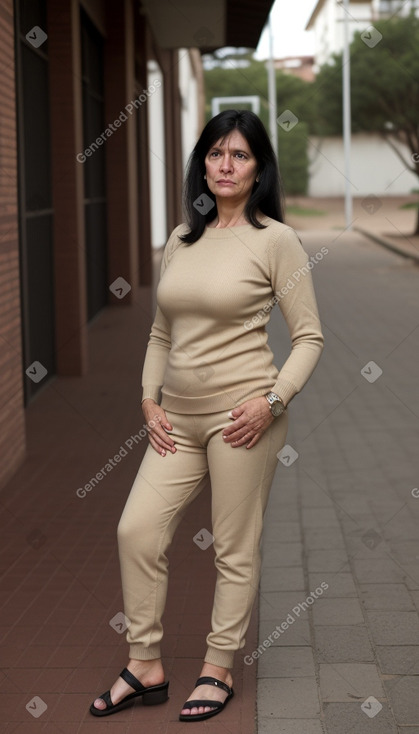 Paraguayan 45 years female with  black hair