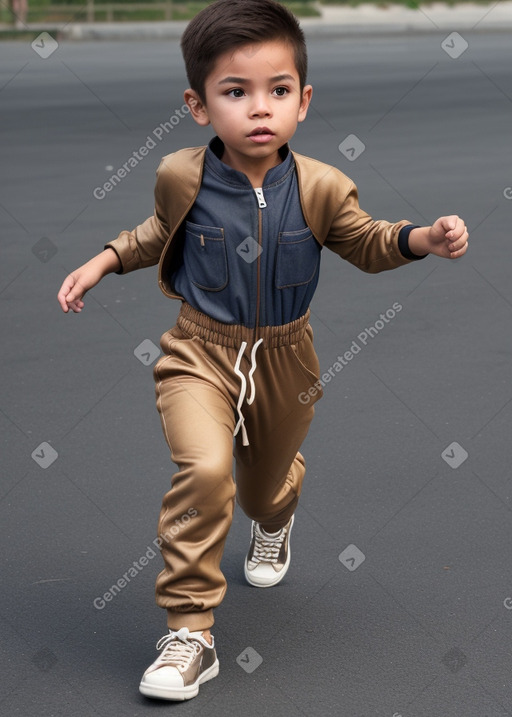 Child male with  brown hair