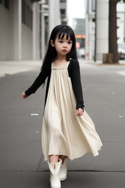 Infant girl with  black hair