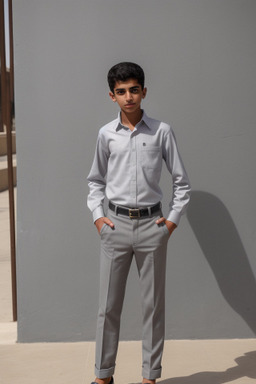 Saudi arabian teenager boy with  gray hair