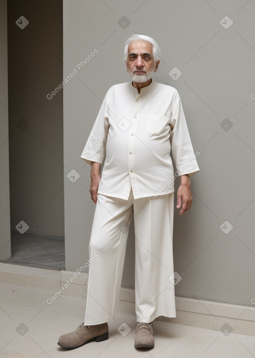 Iranian elderly male with  white hair