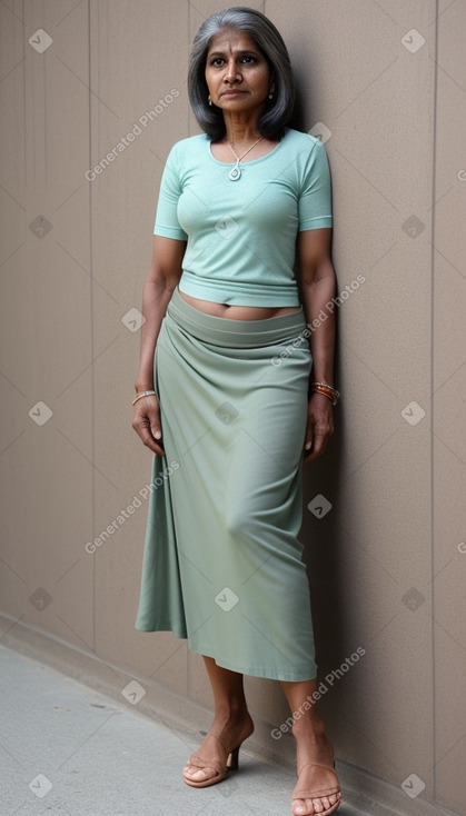 Sri lankan 45 years female with  gray hair