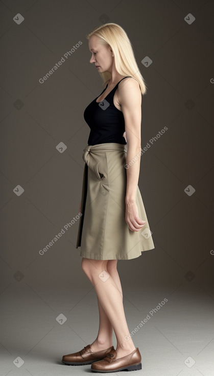 Estonian 45 years female with  blonde hair