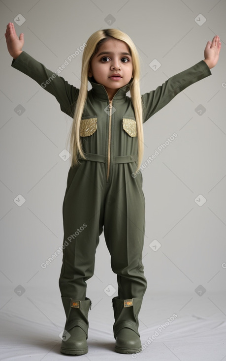 Pakistani infant girl with  blonde hair