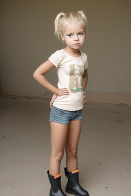 Zambian infant girl with  blonde hair