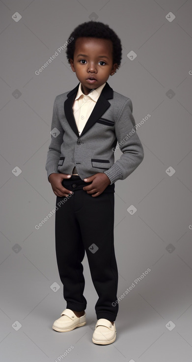 Kenyan infant boy with  black hair