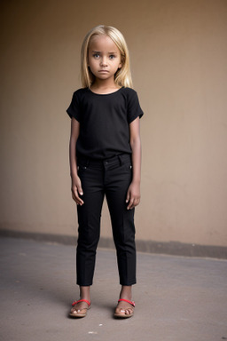 Malian child girl with  blonde hair