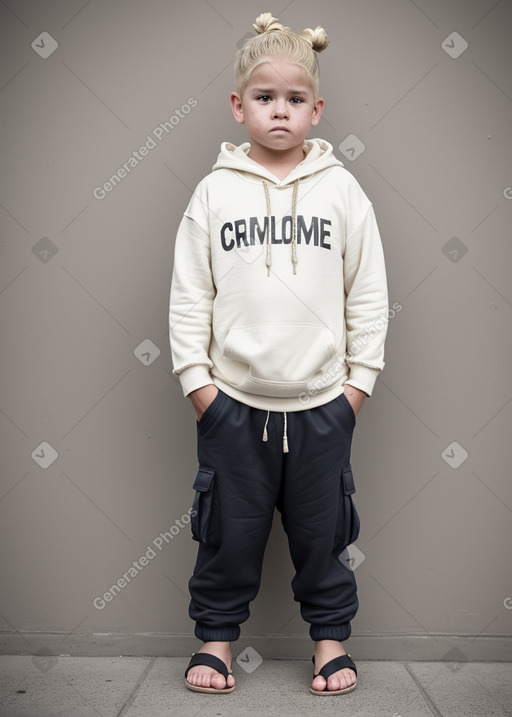 Argentine child boy with  blonde hair