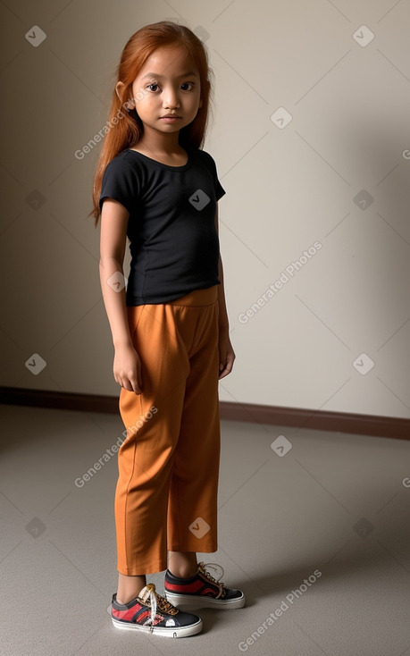 Nepalese infant girl with  ginger hair