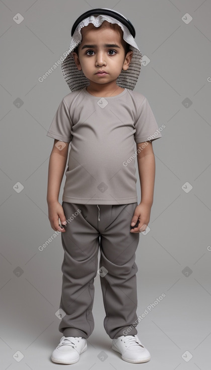 Emirati infant boy with  gray hair