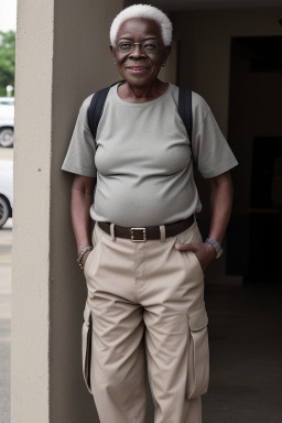 Ghanaian elderly non-binary with  gray hair