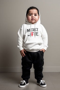 Mexican infant boy with  white hair