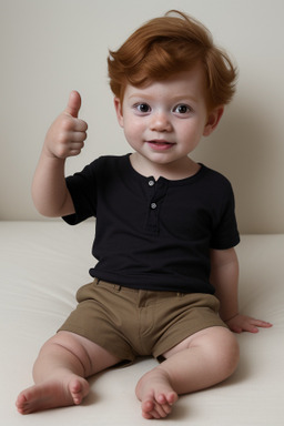 Infant boy with  ginger hair