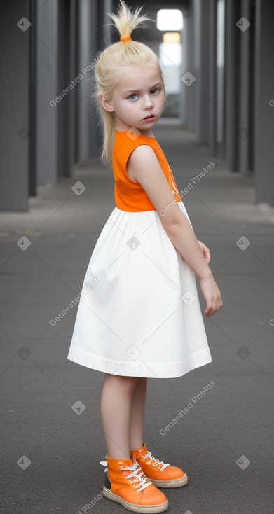 Child female with  blonde hair