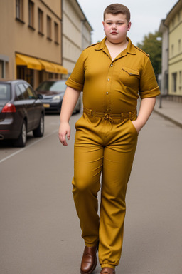 Slovak teenager boy with  brown hair