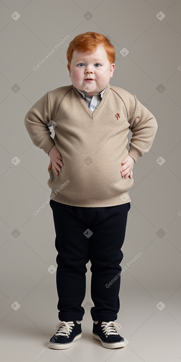 Croatian infant boy with  ginger hair