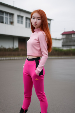 Vietnamese teenager girl with  ginger hair