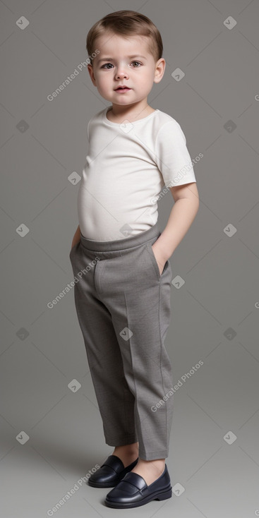 French infant boy with  gray hair