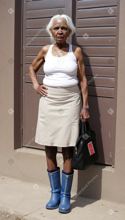 Somali elderly female with  white hair