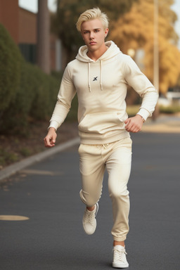 Australian young adult male with  blonde hair