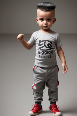 Omani infant boy with  gray hair