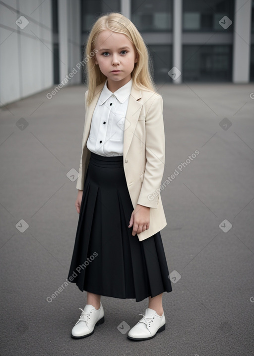 Norwegian child female with  blonde hair