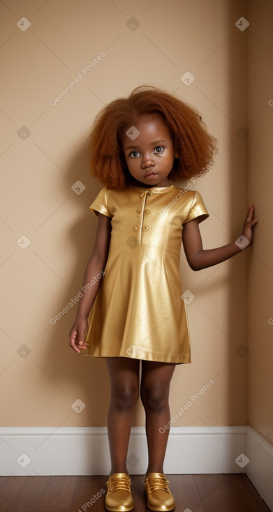 African infant girl with  ginger hair