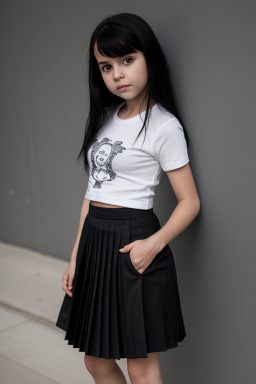 Dutch infant girl with  black hair