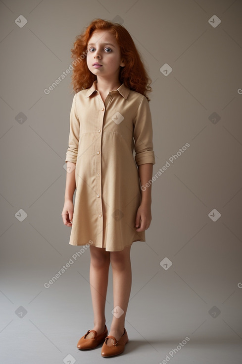 Indian child female with  ginger hair