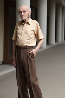 Belarusian elderly male with  brown hair