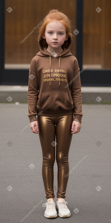 Child girl with  ginger hair