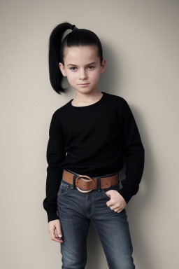 Irish child boy with  black hair