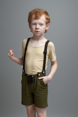 Norwegian child boy with  ginger hair