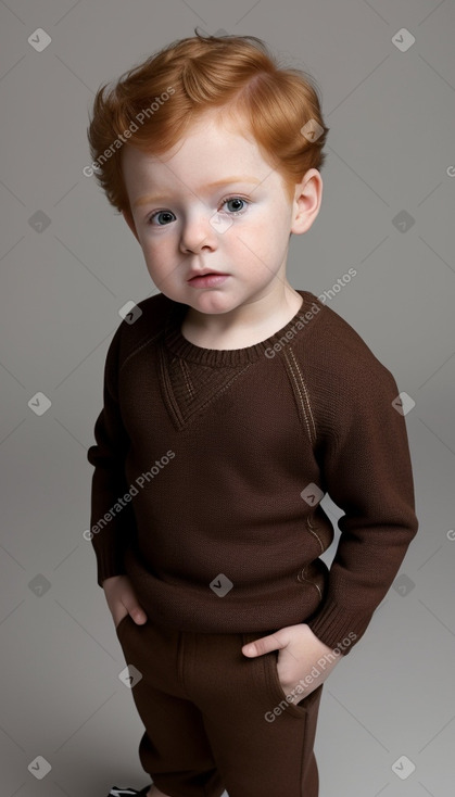 African american infant boy with  ginger hair