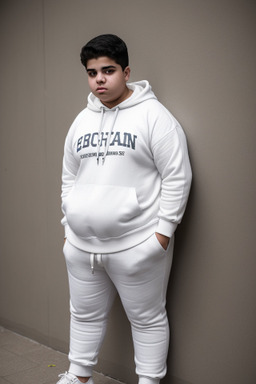 Iranian teenager boy with  white hair