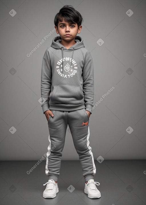 Nicaraguan child boy with  gray hair