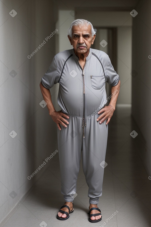 Qatari elderly male with  gray hair