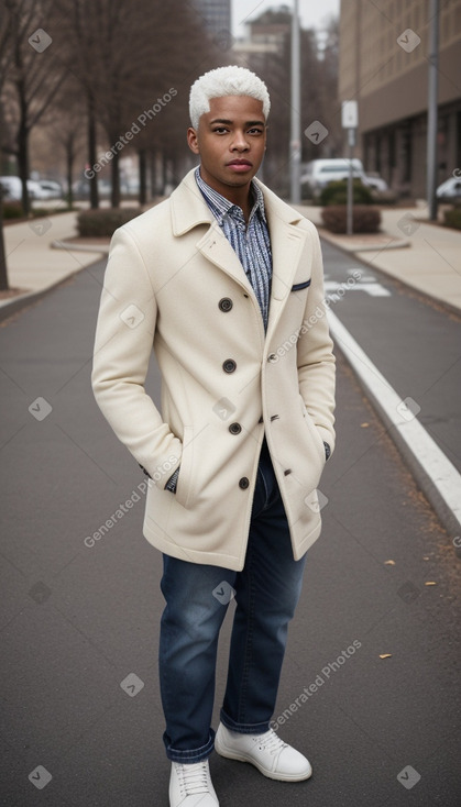 African american adult male with  white hair