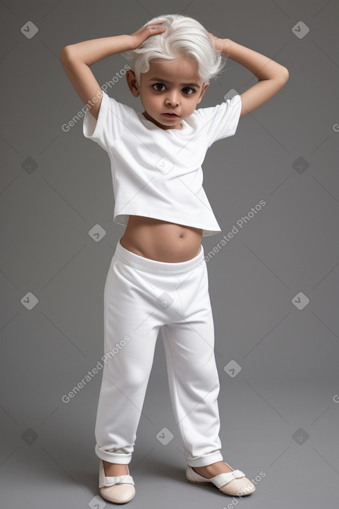 Yemeni infant boy with  white hair