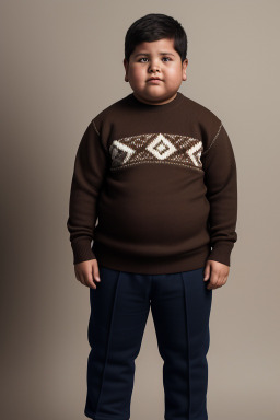 Ecuadorian child boy with  brown hair