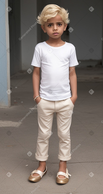 Yemeni child boy with  blonde hair