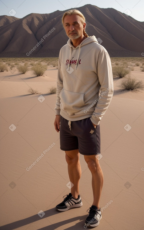 Austrian middle-aged male with  blonde hair