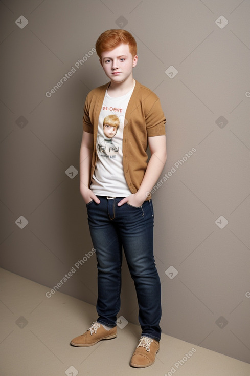 Iraqi teenager boy with  ginger hair