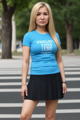 Uzbek 45 years female with  blonde hair