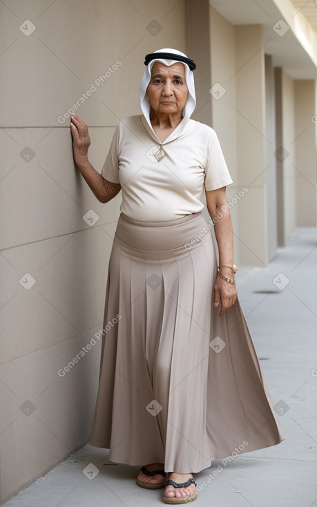 Qatari elderly female with  white hair