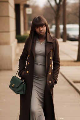 Zimbabwean teenager girl with  brown hair