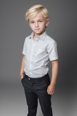 South african child boy with  blonde hair