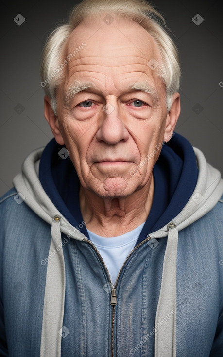 American elderly male with  blonde hair