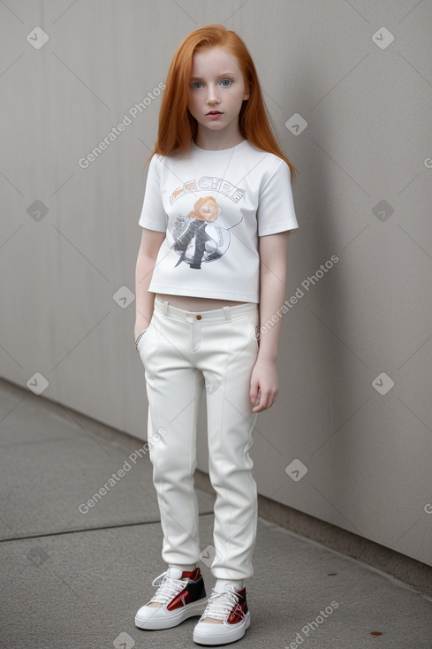 Child female with  ginger hair